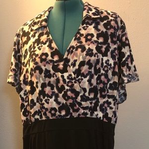 Torrid Purple/Black Leopard Dress-NWT